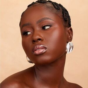 Archived Khoi Mpae Acrylic Silver Earrings